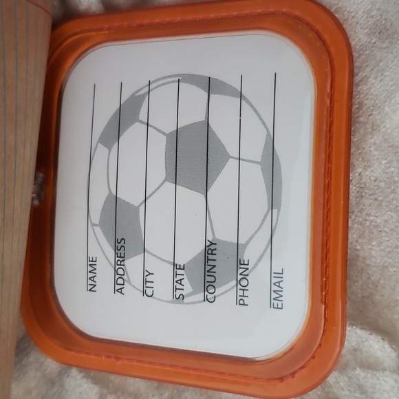 🆕️ Shiraleah (Chicago) Reflective Backpack ID tag (soccer ball) - Picture 3 of 4